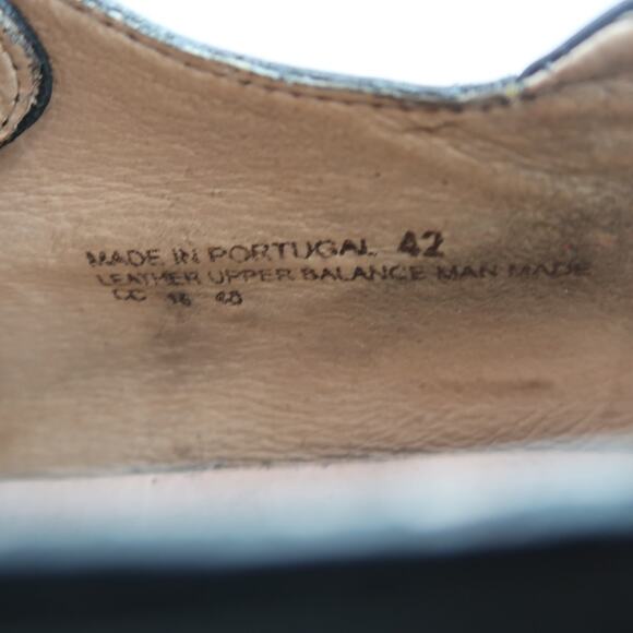 Dromedaris Shoes Womens 42 Oxford Hornbill Leather Wingtip Black Comfort Classic - Picture 13 of 13